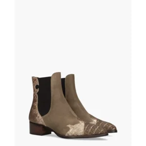 Pertini Licht Taupe Dames Chelseaboots