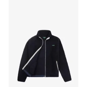 Mercer Amsterdam Wool Zip Donkerblauw Vest