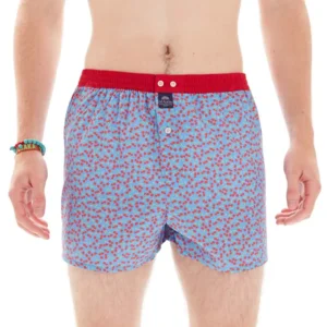 MC Alson Boxershort Heren: Kersen, los model, ingewerkte slip ( MCA.25 )