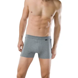 Cotton Essentials stretch 2-pack boxer Schiesser grijs: 2 pakken van 2 stuks