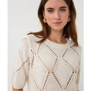 Esqualo Pull: Ecru, Korte mouw ( ESQ.314 )