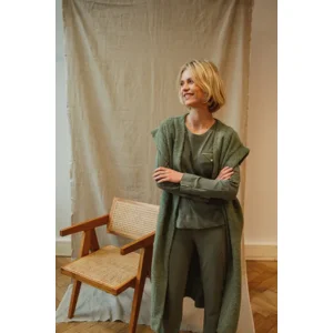 Alice et Maman Gigi lange vest in kakigroen