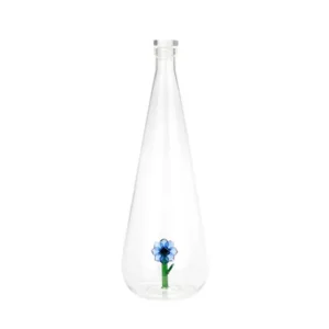 Balvi Waterfles Karaf Anemoon Blauw 1L Glas
