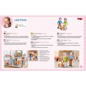 Poppenhuispoppetjes - Opa, oma & hond - Little friends