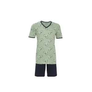 Ringella Heren pyjama: Groen, Fietsen ( RIN.621 )