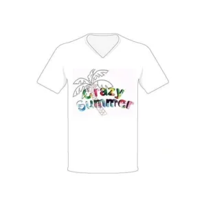 T-shirt - Crazy summer - Wit - S