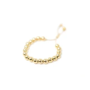 18k goldfilled verstelbare bolletjes armband