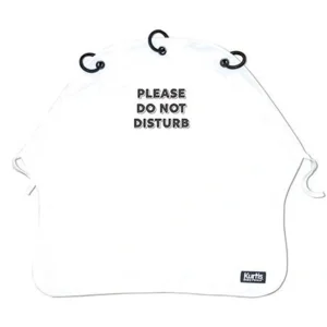 Kurtis Pram Curtain Please Do Not Disturb Black & White