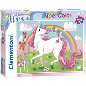 Clementoni Super Color puzzel - I believe in unicorns - 104 stukjes