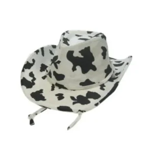 Partyline Cowboyhoed met koe print