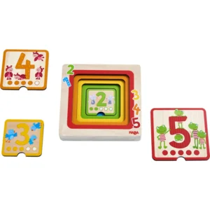 Puzzel - Cijfervrienden - Hout - 5st.
