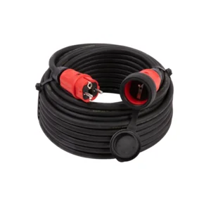 Verlengkabel Pro Line - 35 meter - 3G2.5 mm² - Neopreen - IP44 - Penaarde - Rode stekkers