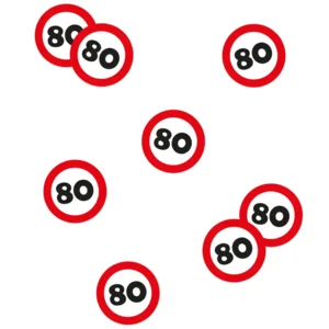 Confetti - 80 - Verkeersbord