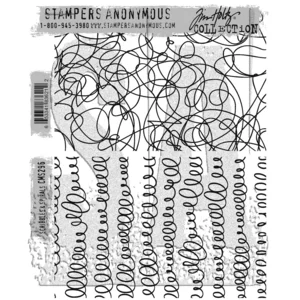 Tim Holtz Cling stamp Scribbles & spirals