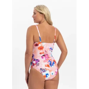 Cyell Femme Floral strapless badpak in een lichtroze bloemenprint