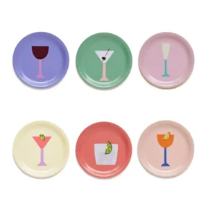 Onderzetters Cocktails set van 6 | BLU KAT