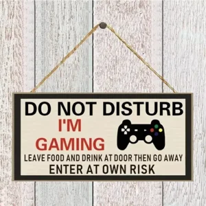 Deurbord Do Not Disturb I'm Gaming
