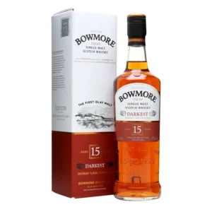 BOWMORE 15YO DARKEST MALT 70CL/43% + GB