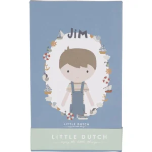 Pop - Knuffelpop - Jim - Blauw - 50cm - Little Dutch