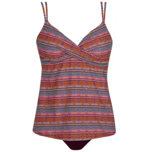 Sunflair Tankini: Multi print, Midi slip ( SUNF.113 )