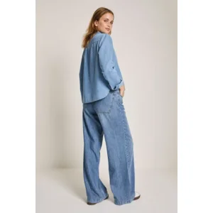 Para Mi Jeans bloes: Evi Blouse, daily denims, mid sky blue ( PARA.361 )