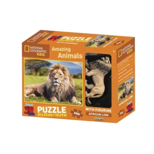 Prime 3D Puzzel Met Speelfiguur 31x23cm 100st. Leeuw 5+