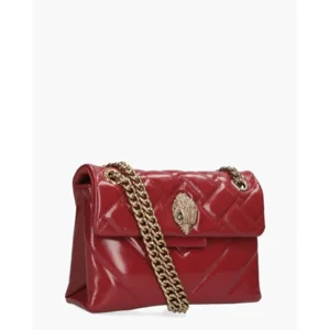 Kurt Geiger Leather Mini Kensington Bag Red Patent
