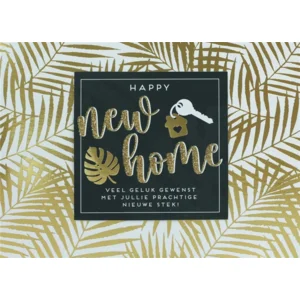 Kaart - Happy new home - Glitter & Glamour - LLE.3029