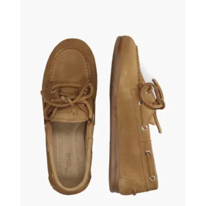 Posa Boat Loafer Bruin Dames Veterschoenen