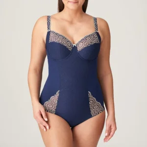 Prima Donna Body met beugel: Osino, Safier Blauw, Europese Maten ( PDO.112 )