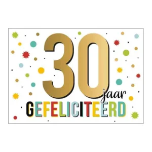 Kaart - Goud waard - 30 jaar - GWA21