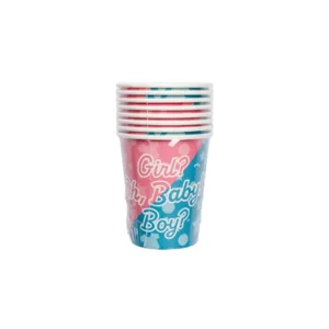 Paper Dreams Bekers Gender Reveal 250ml - 8st