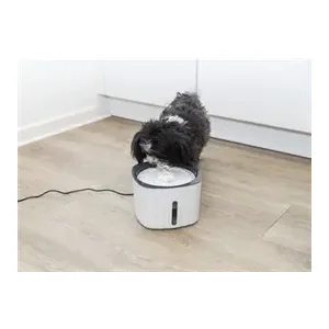 Trixie Drinkfontein Flower Kunststof Wit/Grijs 2 ltr