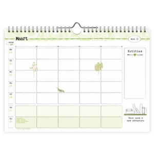 Familie weeknotitiekalender - 2025 - Studio onszelf - Bloom - 29.7x21cm