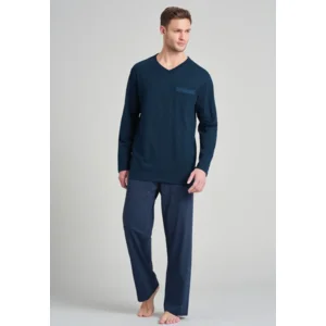 Schiesser – Fashion Nightwear – Pyjama – 175677 – Royal Blue