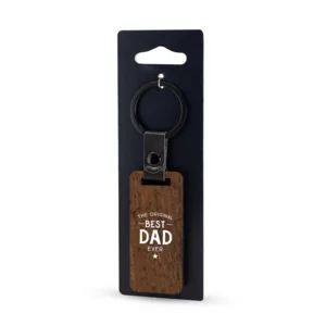 Sleutelhanger - Lekker stoer - Best dad - Hout