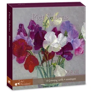 Kaartenmapje - 2 x 4 designs - Piet Sebens - Bloom - 12x12cm