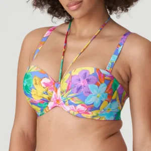 Prima Donna Swim Sazan strapless voorgevormde bikini in bloemenprint