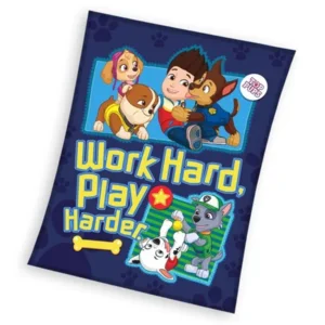 paw patrol plaid blauw