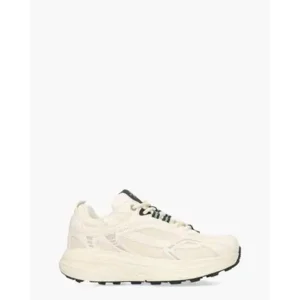 Mercer Amsterdam The Re-Run Max Suede Off White/Groen Damessneakers