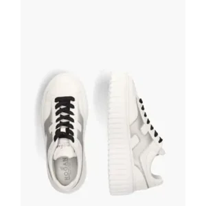 Hogan H-Stripes Wit/Zilver Damessneakers