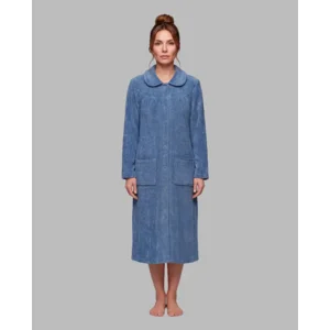 Egatex kamerjas Dames: Blauw, met knopen ( EGA.539 )