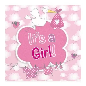 Servetten - It's a Girl - 25x25cm - 20st.