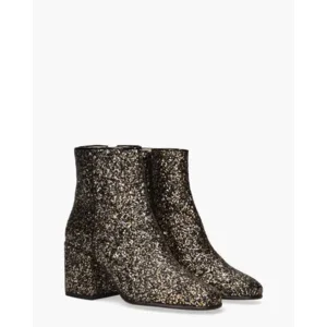 Nubikk Gigi Roma Glitter Zwart/Goud/Zilver Dames Enkelboots