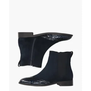 Di Lauro Sheralyn Donkerblauw Dames Chelseaboots
