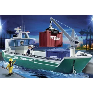 PLAYMOBIL City Action -  Vrachtschip met laadkraan - 5253