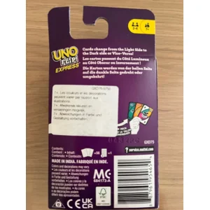 UNO Flip Express - double sided cards - change the game - dubbelzijdige kaarten - Mattel