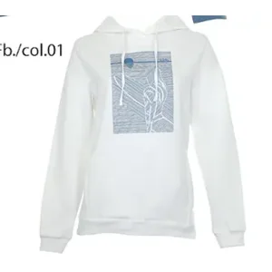 Olympia training sweater met kap: wit ( SUNF.171 )