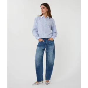 Esqualo HemdsBloes: Blauw gestreept, lange mouw ( ESQ.324 )