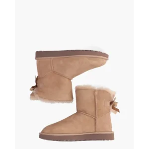 UGG Mini Bailey Bow II Rocky Oak Dames Enkelboots